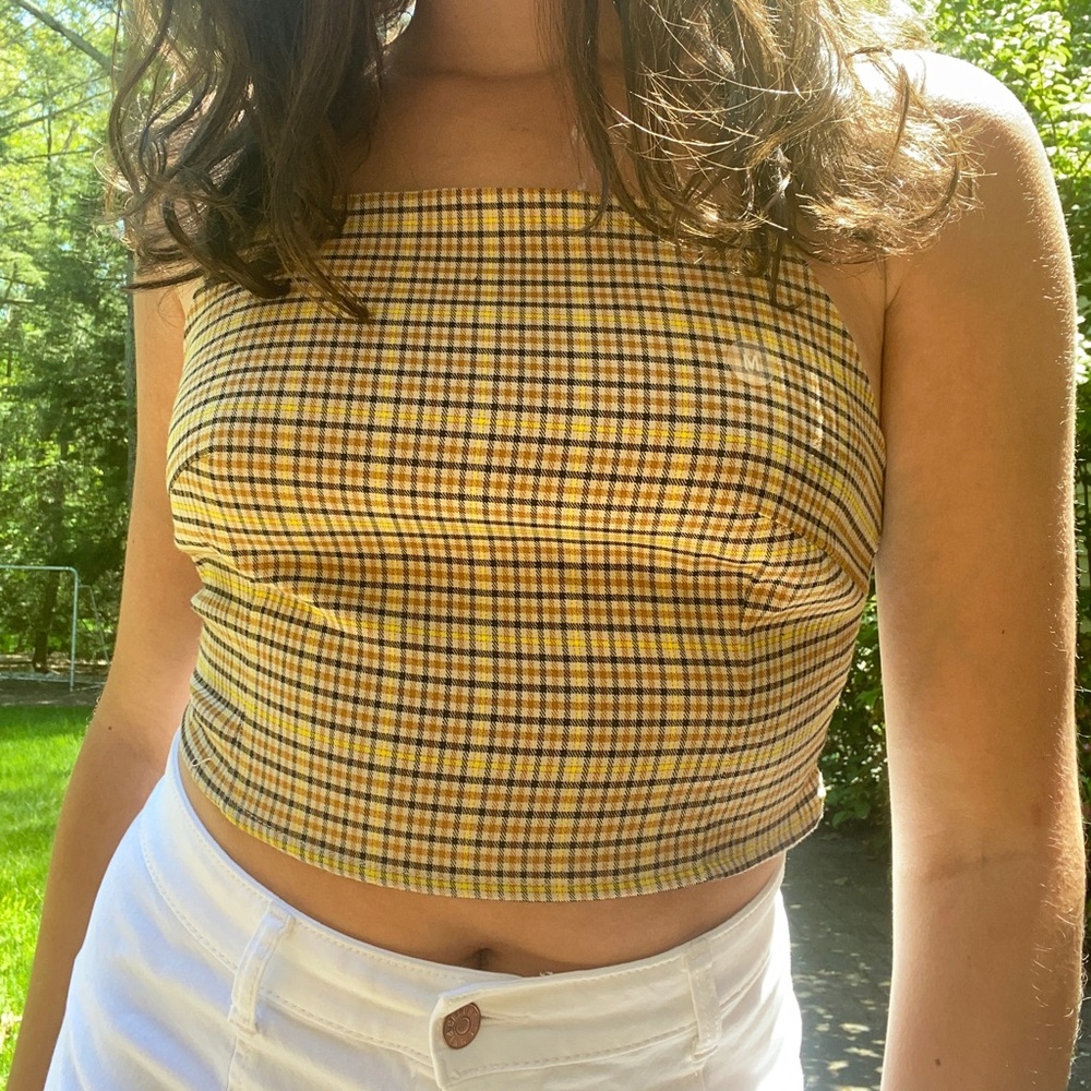 LA Hearts Plaid Tank